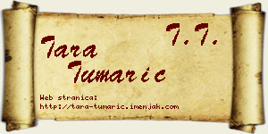 Tara Tumarić vizit kartica